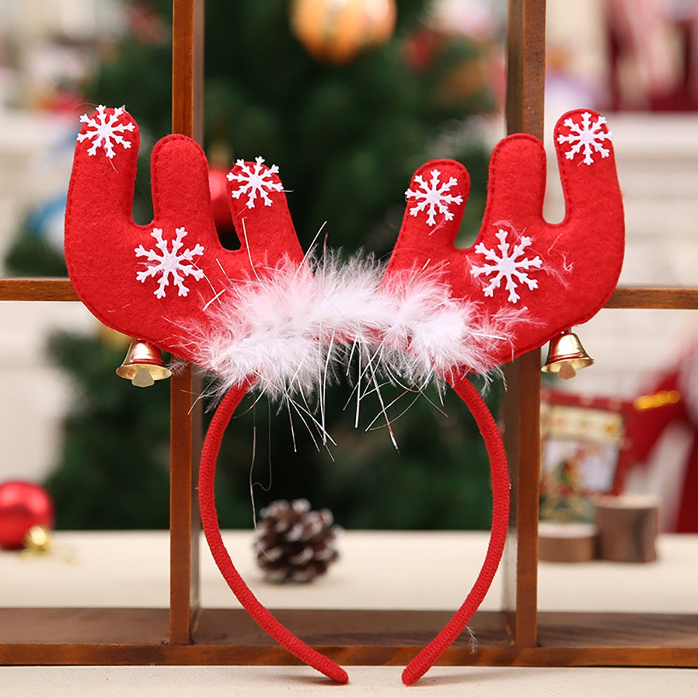 Christmas Ornament  Feathered Antler Headband