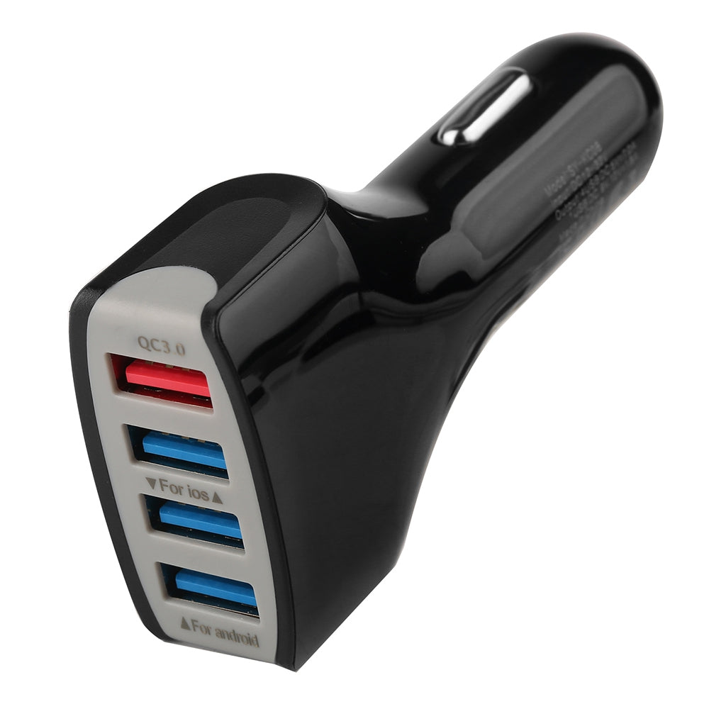 Atongm LZ - KC08 QC3.0 Car Charger 4 USB Mobile Phone Charging Head 3.5A