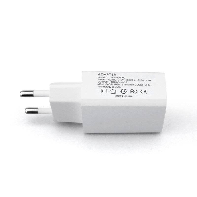 5 v1a European Intelligent Stand-up USB Plug Gauge Power Adapter
