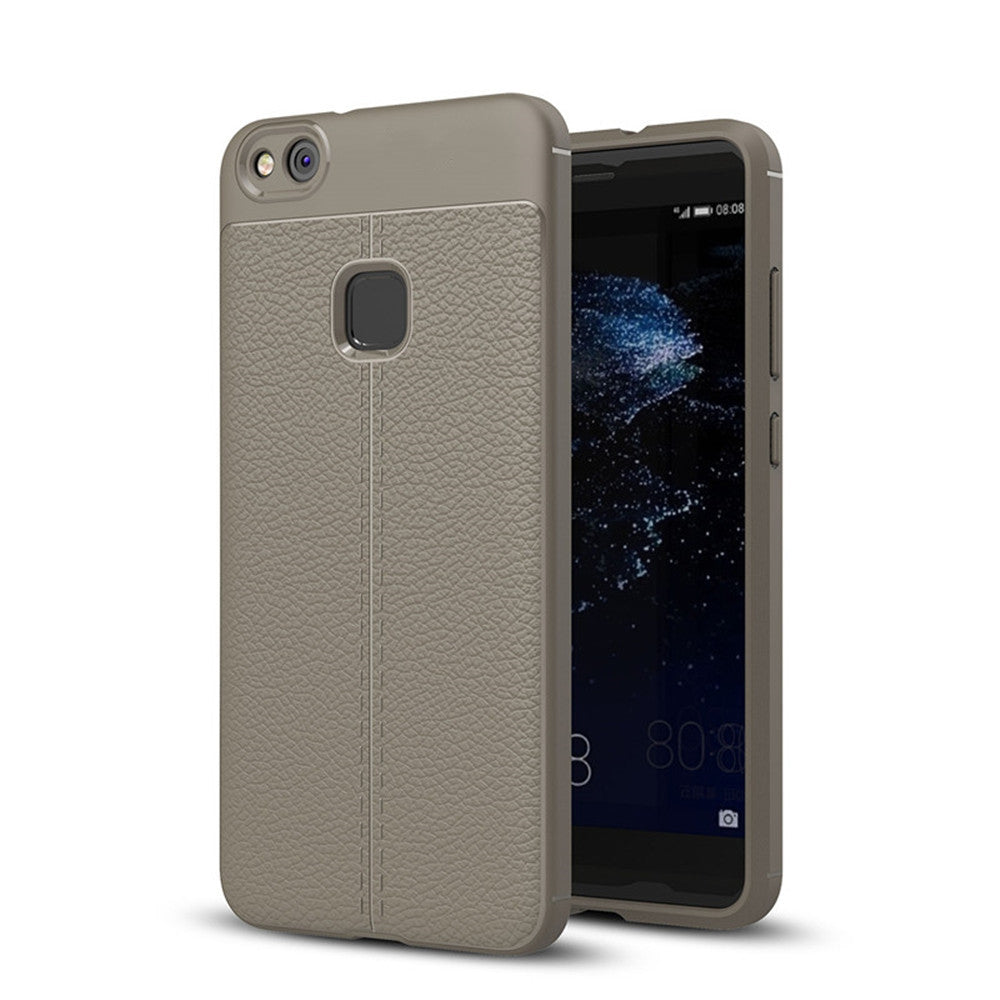 Cover Case for Huawei P10 Lite Luxury Original Shockproof Armor Soft Leather Carbon TPU