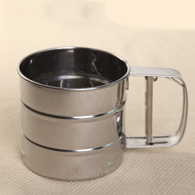 DIHE Hand Flour Sifter Stainless Steel Fine Filter