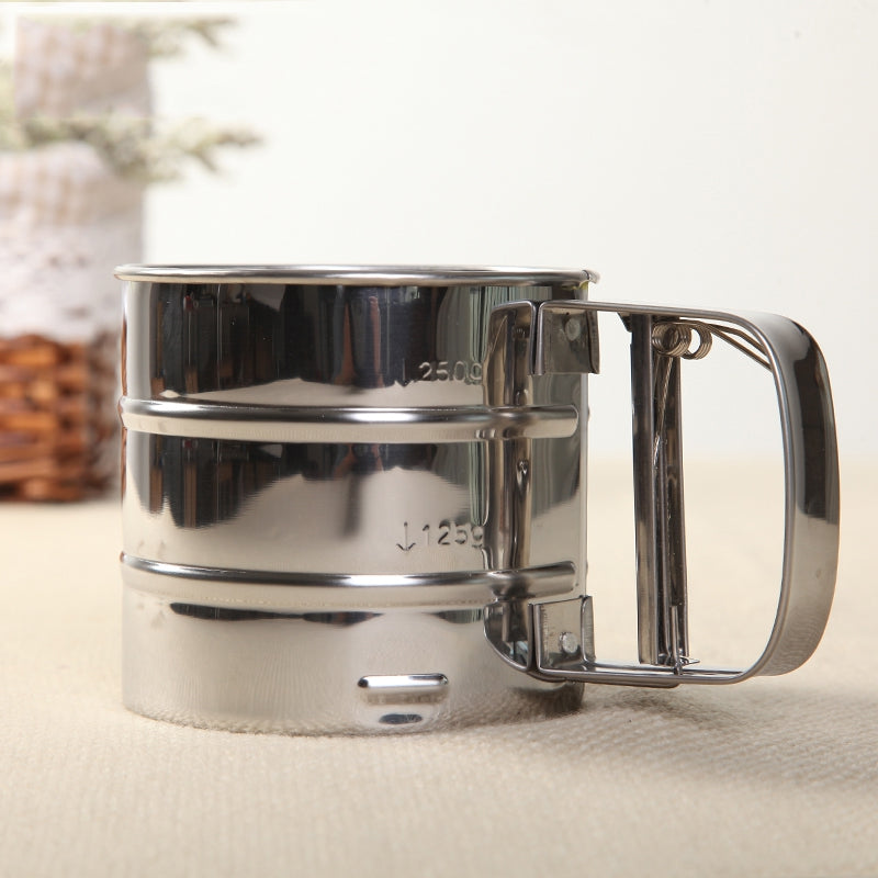 DIHE Hand Flour Sifter Stainless Steel Fine Filter
