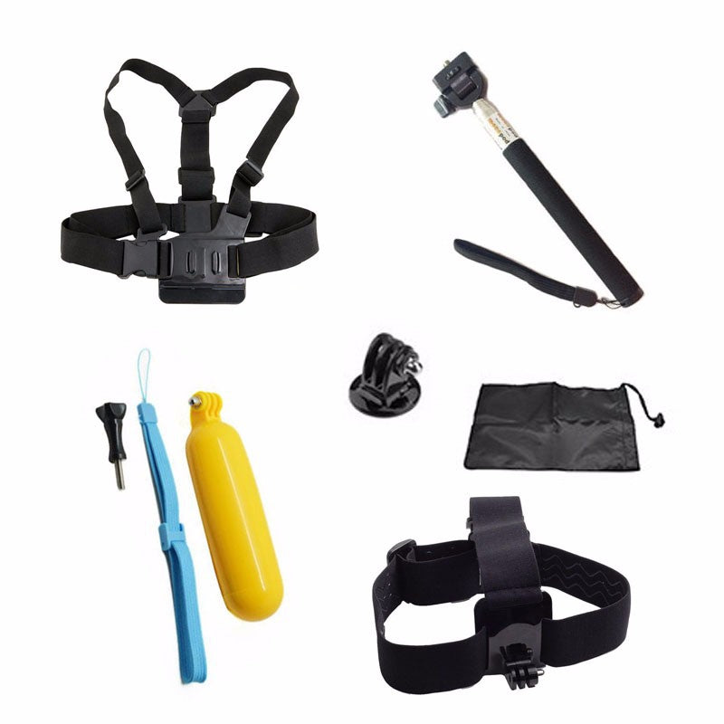 5 in 1 Accessories Chest Strap Head Strap Float Bobber Kit For GoPro Hero 6/5S/5/4/3+/3/2/1
