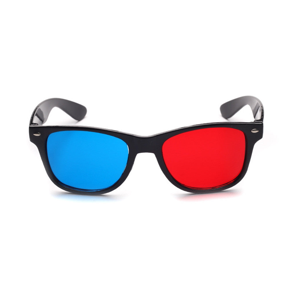2018 New Universal 3D Glasses Frame Red Blue 3D Vision Glass for Dimensional Anaglyph Movie DVD ...