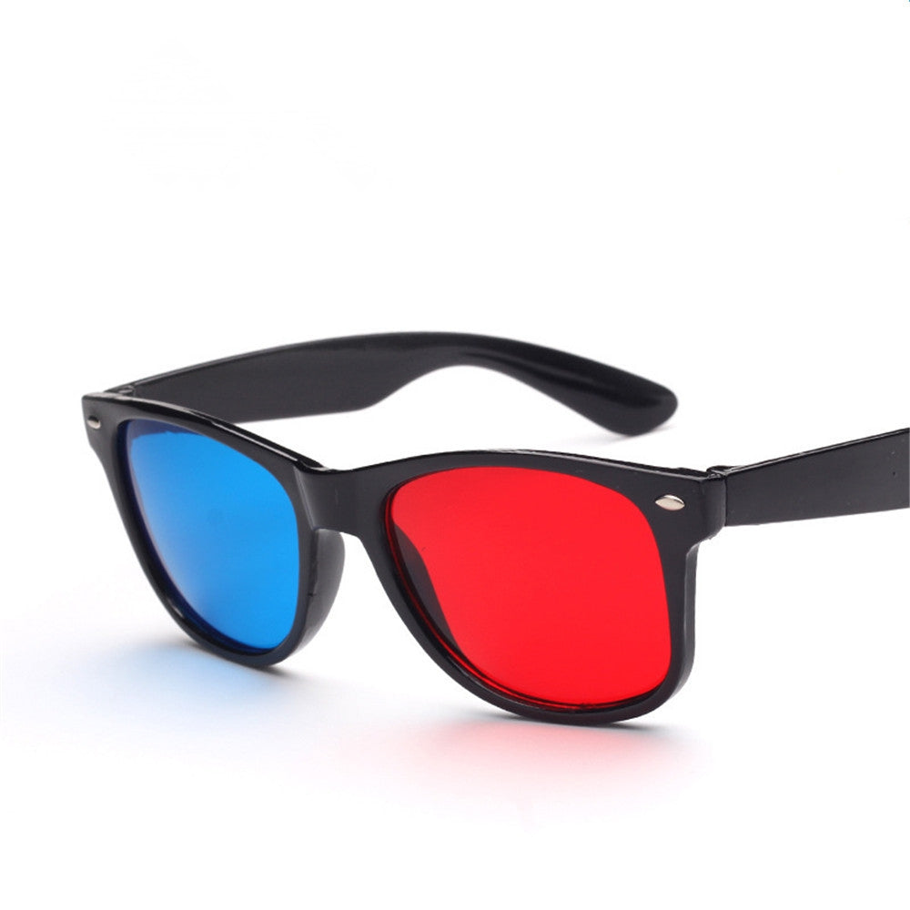 2018 New Universal 3D Glasses Frame Red Blue 3D Vision Glass for Dimensional Anaglyph Movie DVD ...