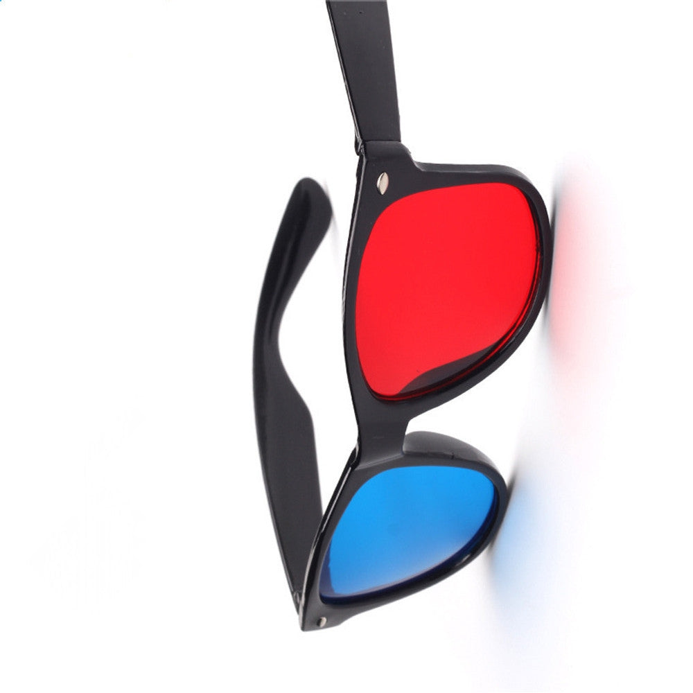 2018 New Universal 3D Glasses Frame Red Blue 3D Vision Glass for Dimensional Anaglyph Movie DVD ...