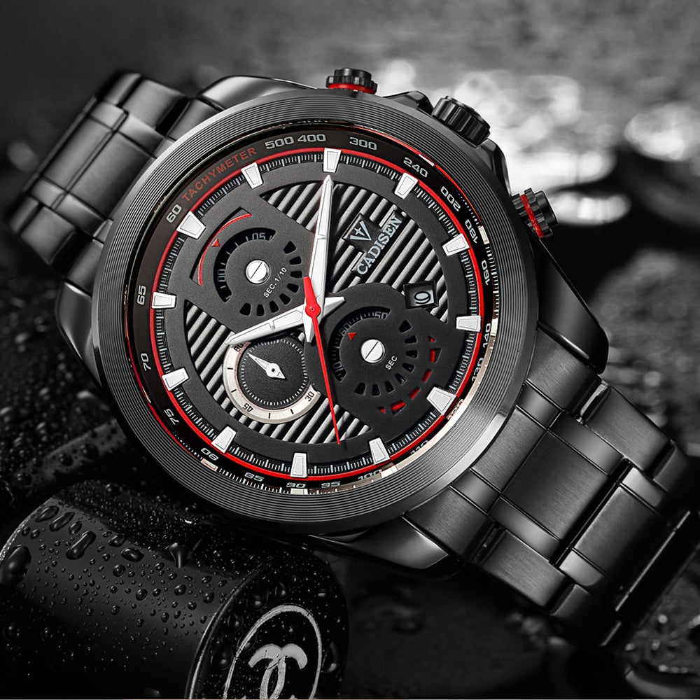 Cadisen C9051 Fashion Men Waterproof Quartz Multifunction Watch