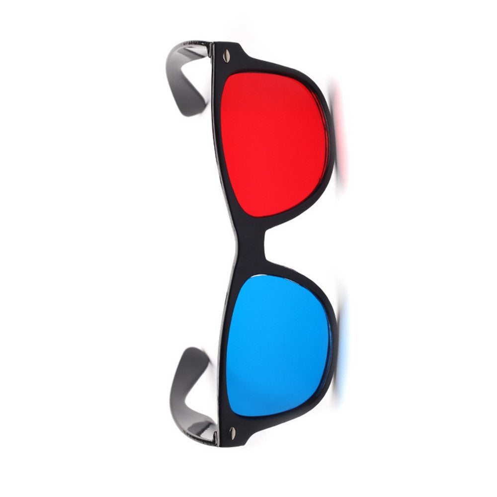 2018 New Universal 3D Glasses Frame Red Blue 3D Vision Glass for Dimensional Anaglyph Movie DVD ...