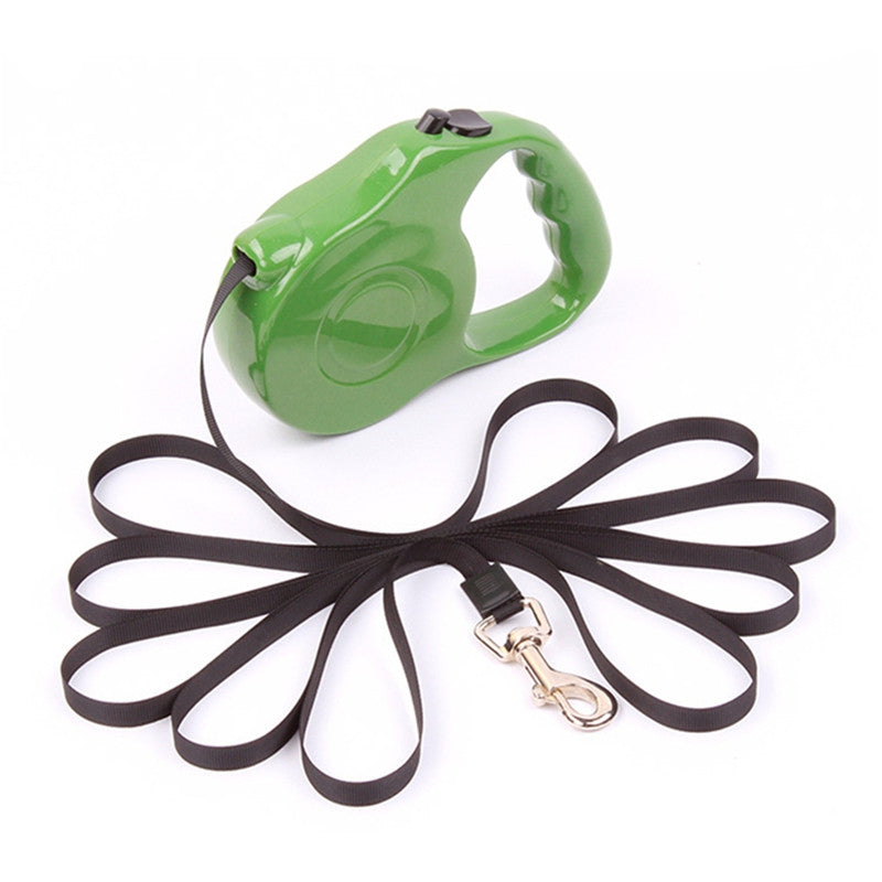 5M Automatic Retractable Dog Walking Lead Leash Pet Extending Traction Rope