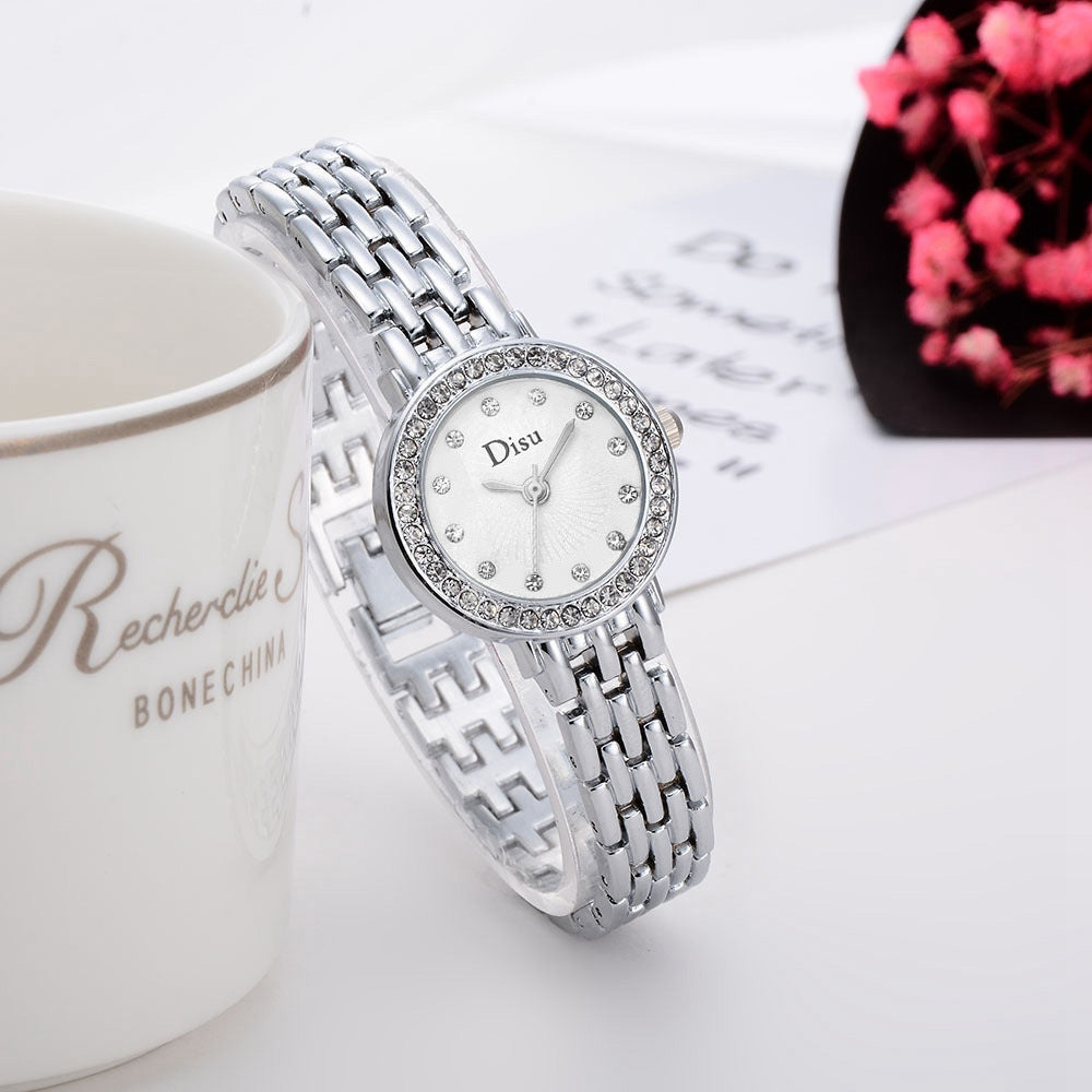 DISU New Fashion Women Alloy Quartz Bracelet Wrist Watch