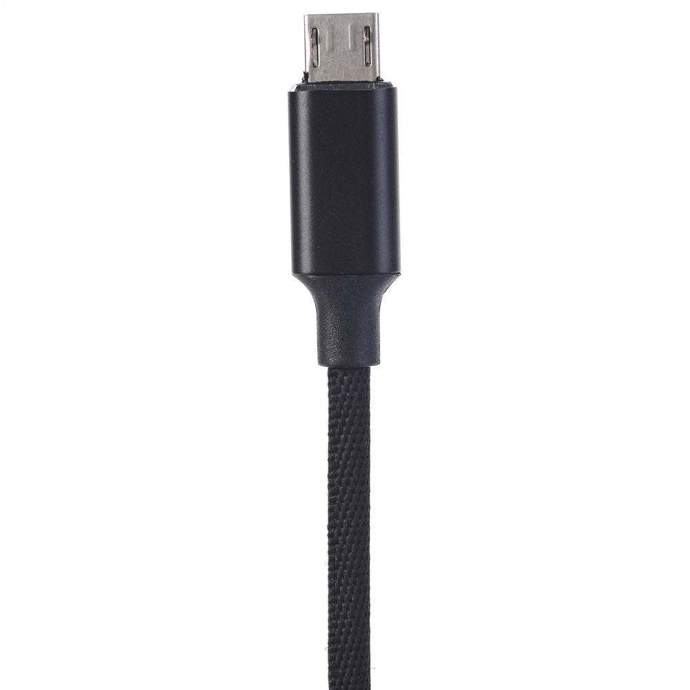 1.2m High Speed Nylon Fast Charging 3 in 1 USB Charger Cable for iPhone Android Type C Smartphones