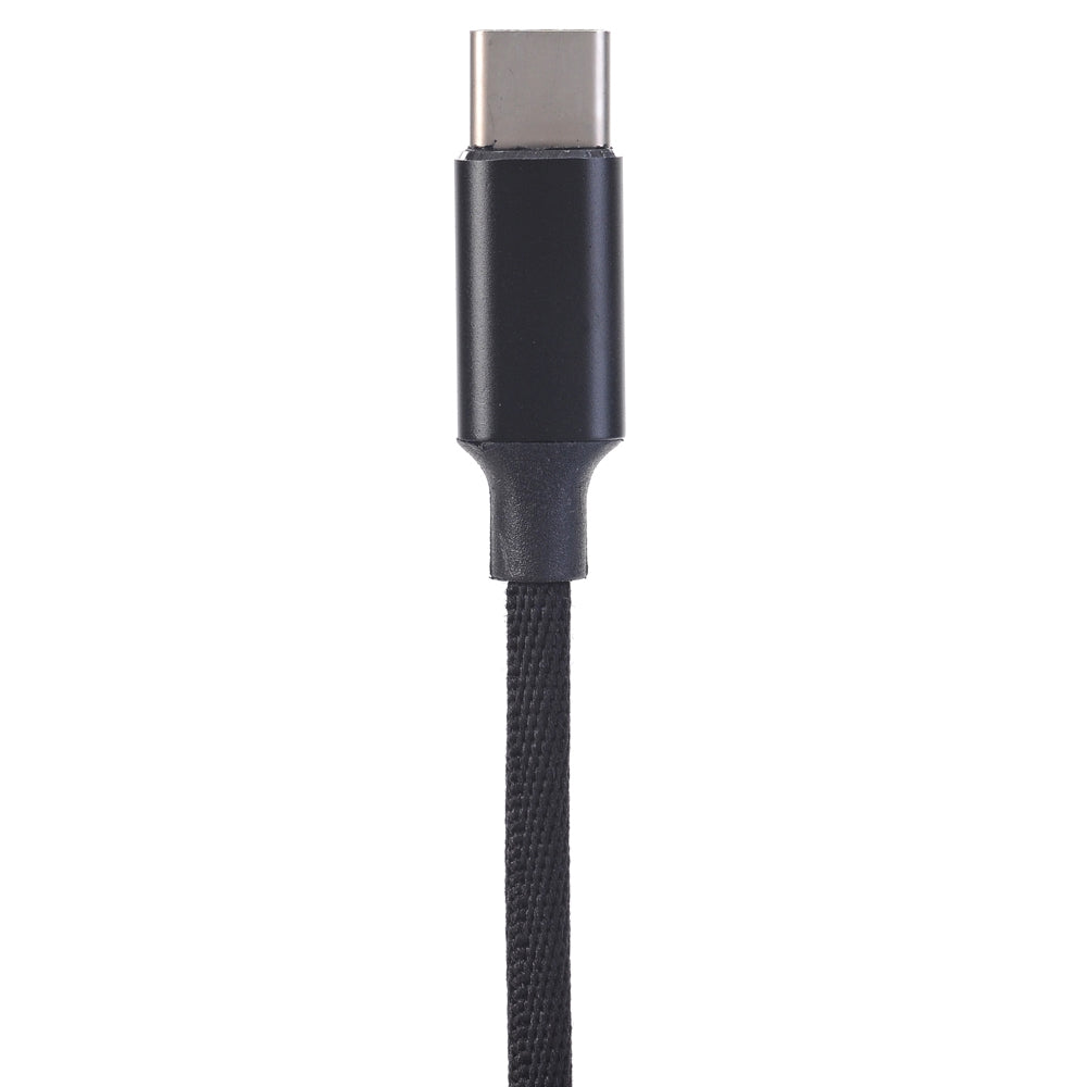 1.2m High Speed Nylon Fast Charging 3 in 1 USB Charger Cable for iPhone Android Type C Smartphones