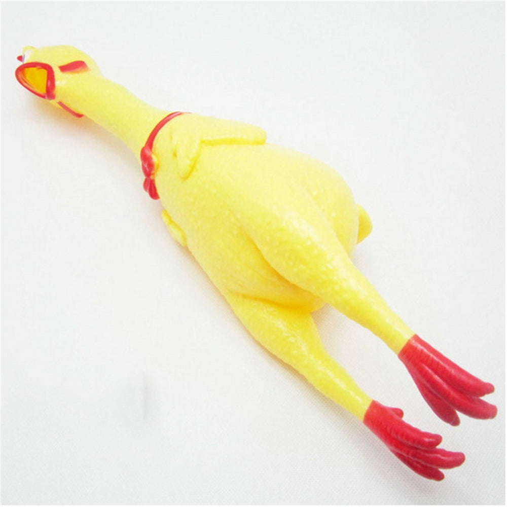 17CM Screaming Chicken Pet Products Sound Decompression Creative Tricky Toys Jumbo Squishy 1PC