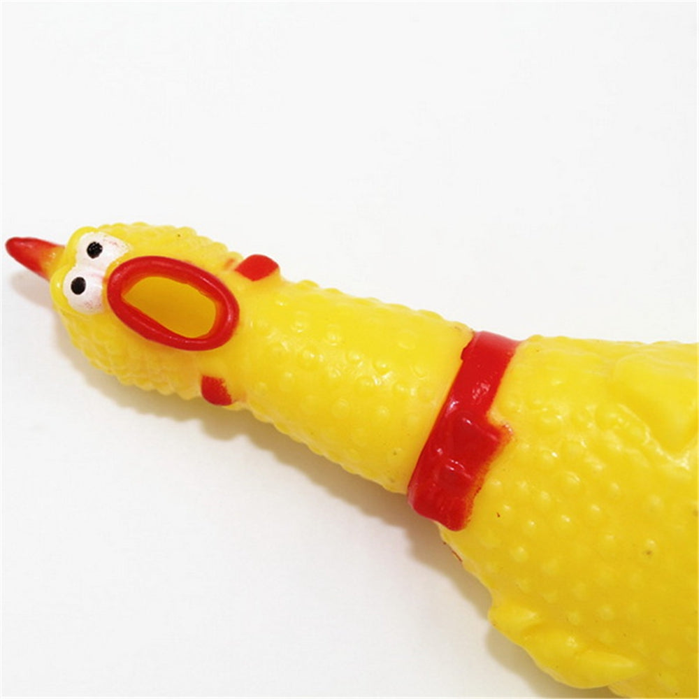 17CM Screaming Chicken Pet Products Sound Decompression Creative Tricky Toys Jumbo Squishy 1PC