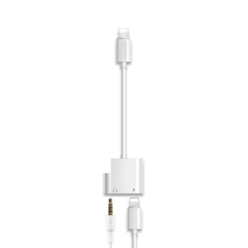 2 in1 3.5mm Audio Headphone Jack Adapter for iPhone iPhone X / 8 /8 Plus / 7