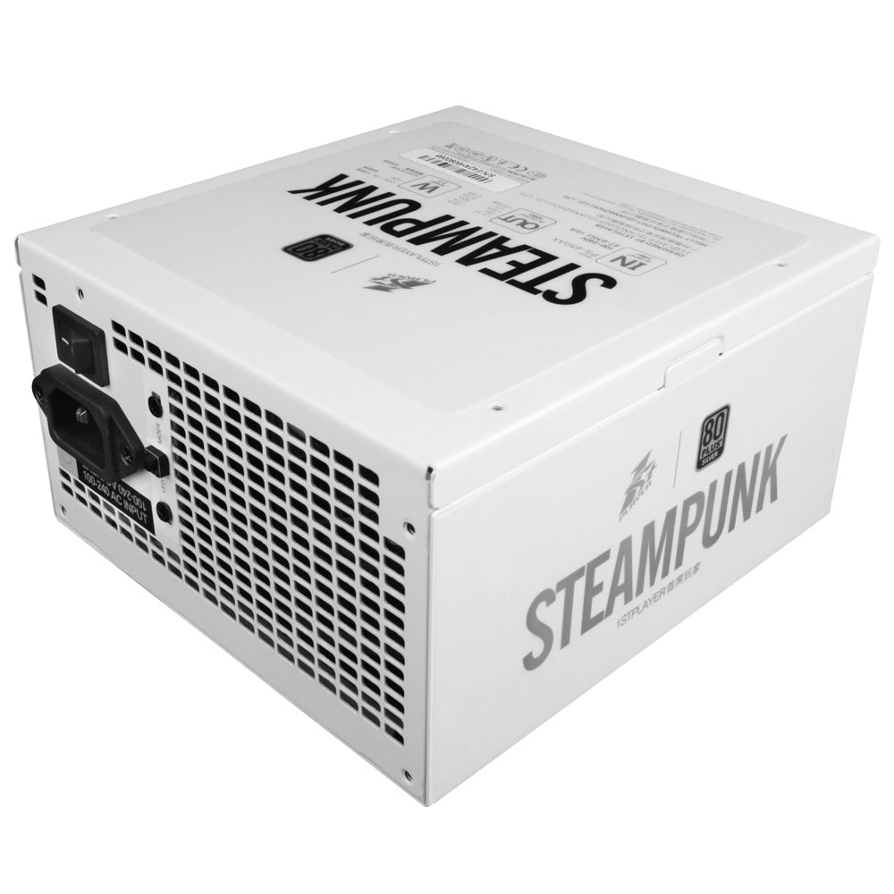 1STPLAYER Steampunk 650W 80 Plus Silver Certified Full Modular Active PFC High Performance ATX P...