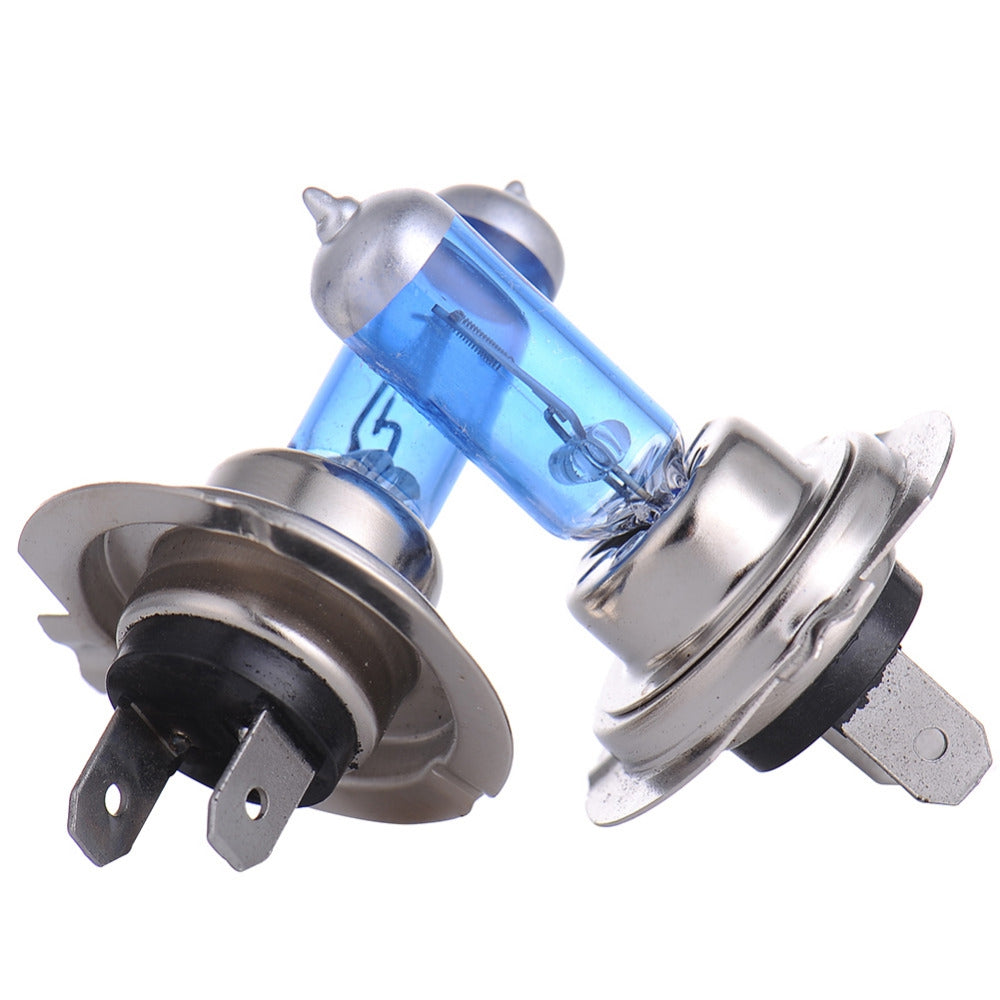 2PCS H7 DC 12V 55W P14.5s Super White Car Halogen Lamp Headlight Bulb Quartz Glass Stainless Ste...