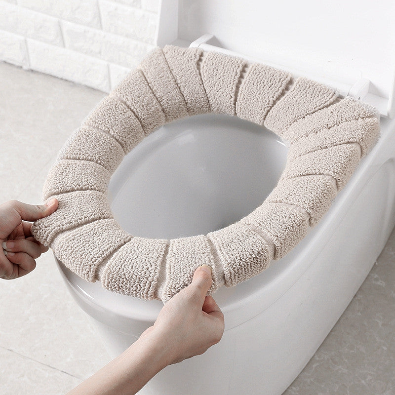 Comfortable fluff  candismantled toilet seat cushion