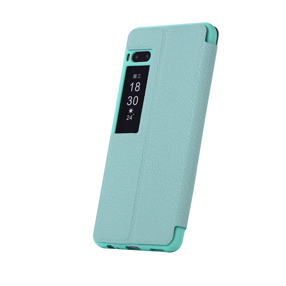 Colourful Textured Ultra-Slim Flip PU Leather Case for Meizu Pro 7