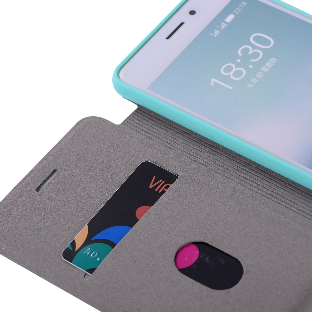 Colourful Textured Ultra-Slim Flip PU Leather Case for Meizu Pro 7