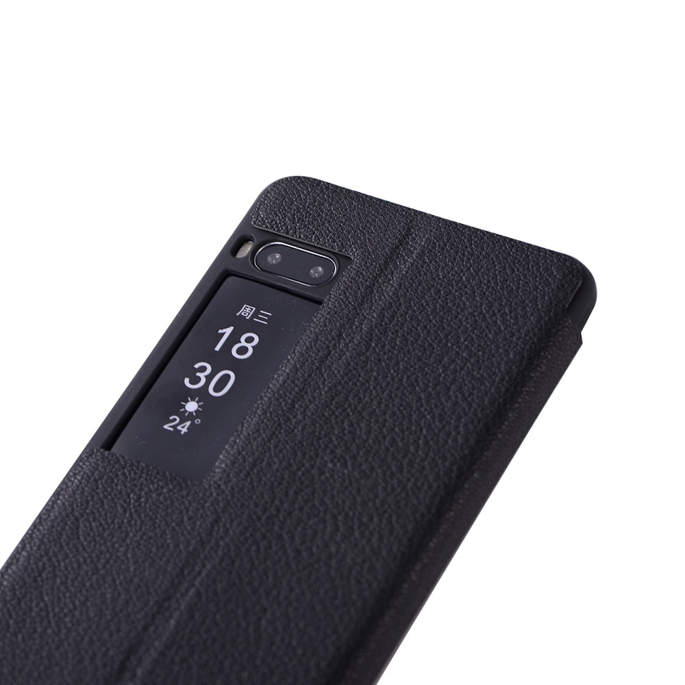 Colourful Textured Ultra-Slim Flip PU Leather Case for Meizu Pro 7