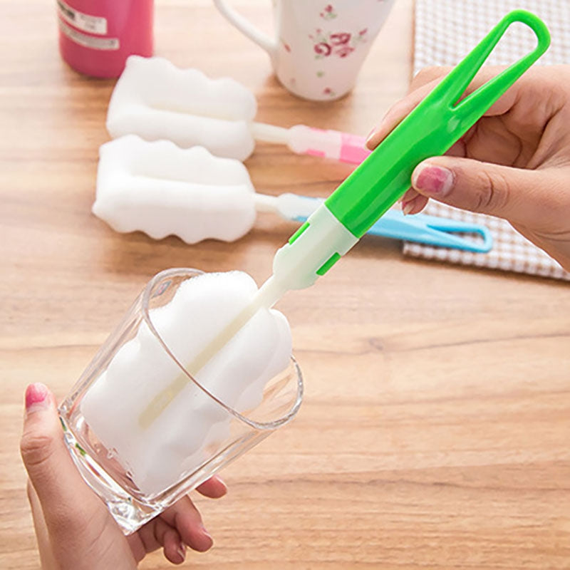 DIHE Long Handle Sponge Clean Cup Brush Convenience