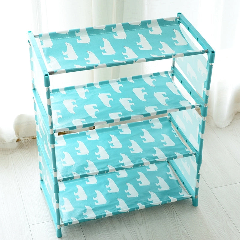 Dustproof Cloth Shoe Rack Thickened Non-Woven Cabinet  Simple Multilayer