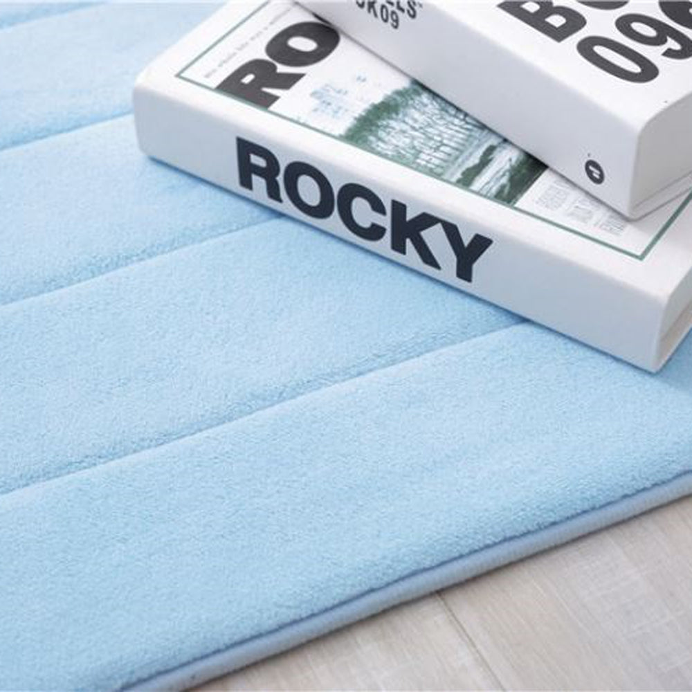 Doormat Solid Thick Antiskidding Coral Fleece Cosy Bathroom Mat