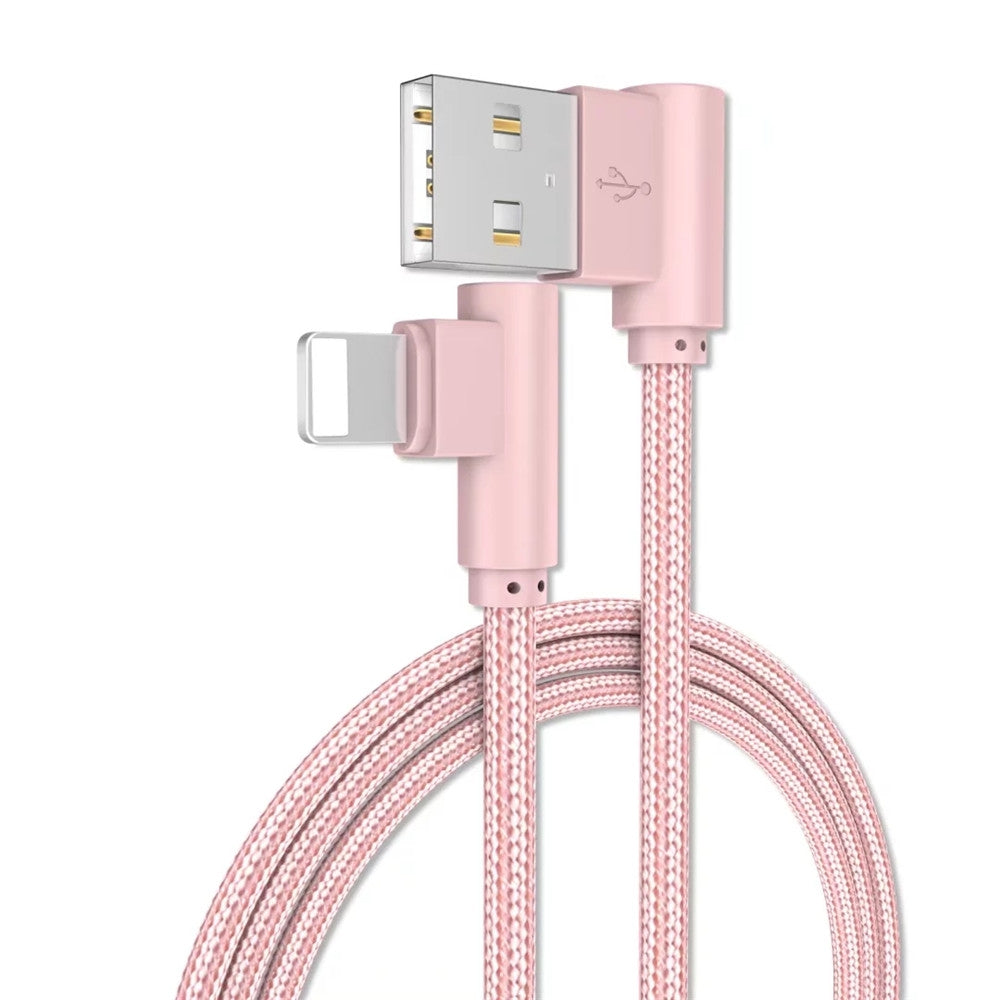 1 M USB Cable Nylon Cord Durability High Speed Powerline for iPhone