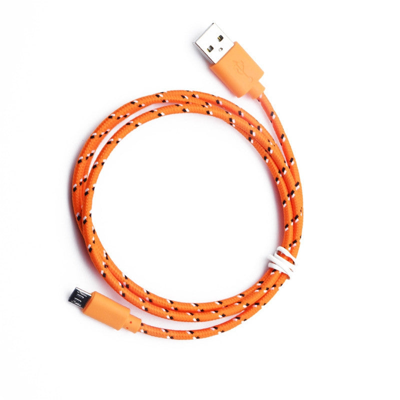 1M Braided Nylon Micro USB Charger Sync Data Charging Cable Cord for Android