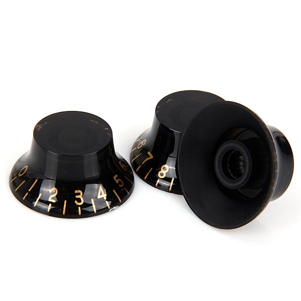 3PCS Vintage Style Acryl Speed Control Knobs for Electric Guitar (Black)