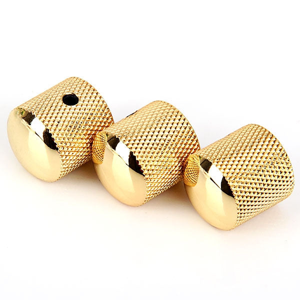 3PCS High Quality Golden Alloy Dome Volume Tone Speed Control Knobs for Electric Guitar