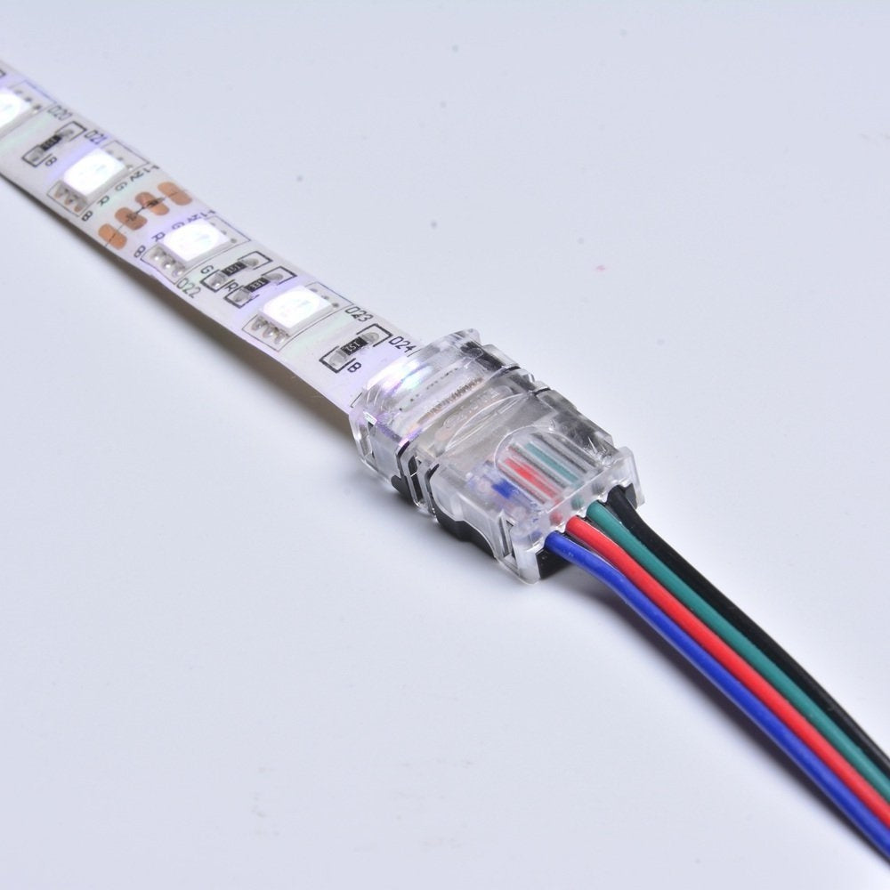 5PCS 5050RGB 4Pin LED Connector and 3Meters UL1007 22 Gauge Conductor Line