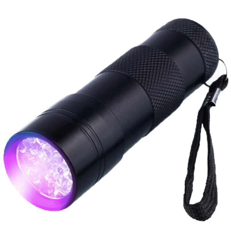 12 Leds Ultra Violet Flash Torch Light Lamp Backlight