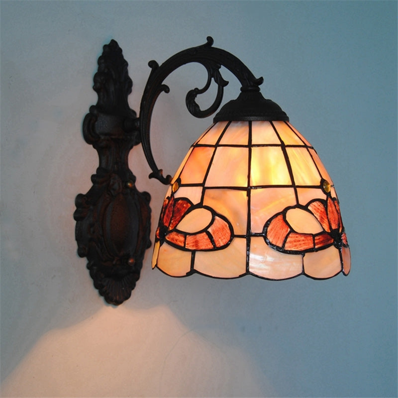 Art Nordic Shell Lamp Shade Lustre Vanity Wall Light Fixtures