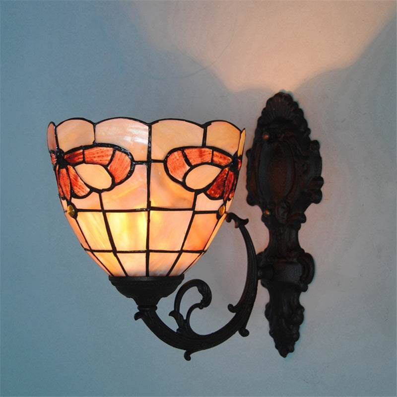 Art Nordic Shell Lamp Shade Lustre Vanity Wall Light Fixtures