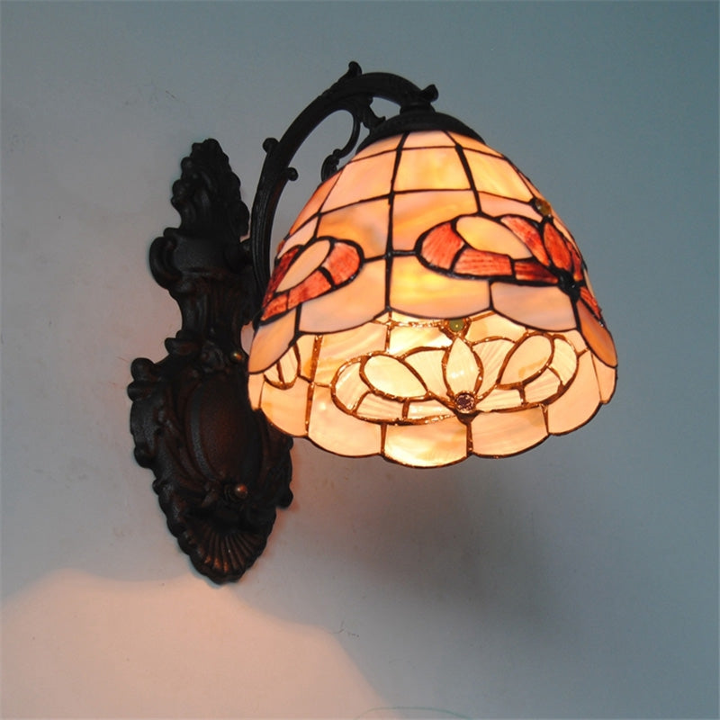 Art Nordic Shell Lamp Shade Lustre Vanity Wall Light Fixtures