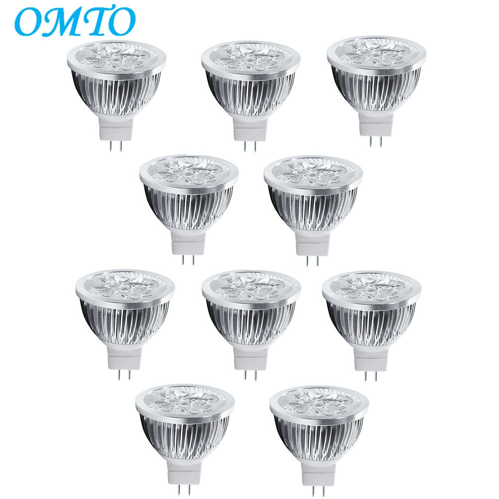 4W GU5.3 10PCS 320LM LED MR16 4 High Power Spotlight