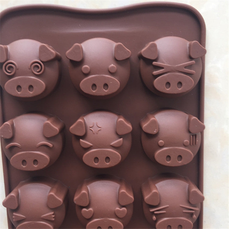 Cute Pig Shape Cake Chocolate Baking Mold