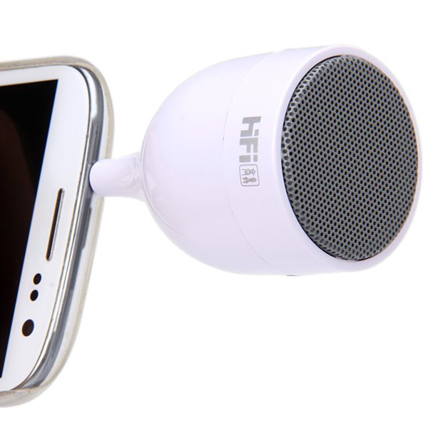 Creative Portable Luminous Wine Glass Shape Cellphone Headset Speaker Built-in Lithium Battery C...
