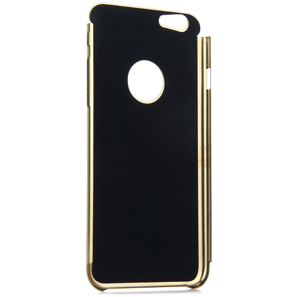 Brushed Back Cover Case with Logo Hole Design for iPhone 6 - 4.7 inches