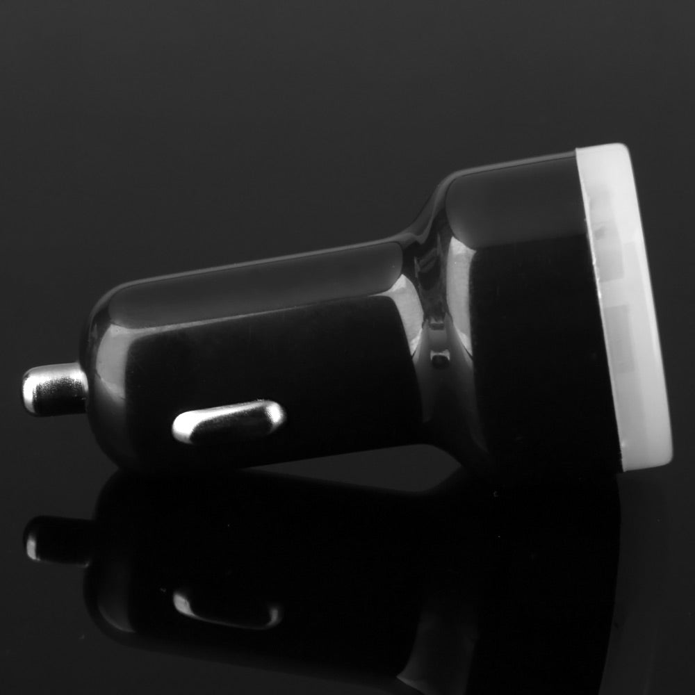 Double USB Ports Car Charger with 2.1A 1A for Mobile Phone