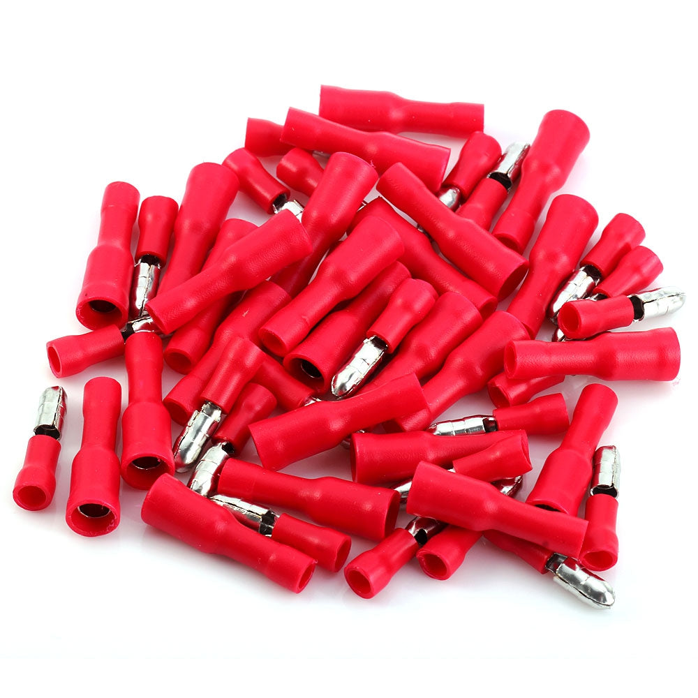 50pcs Insulating Male Female Bullet Connector Crimp Terminals Wiring