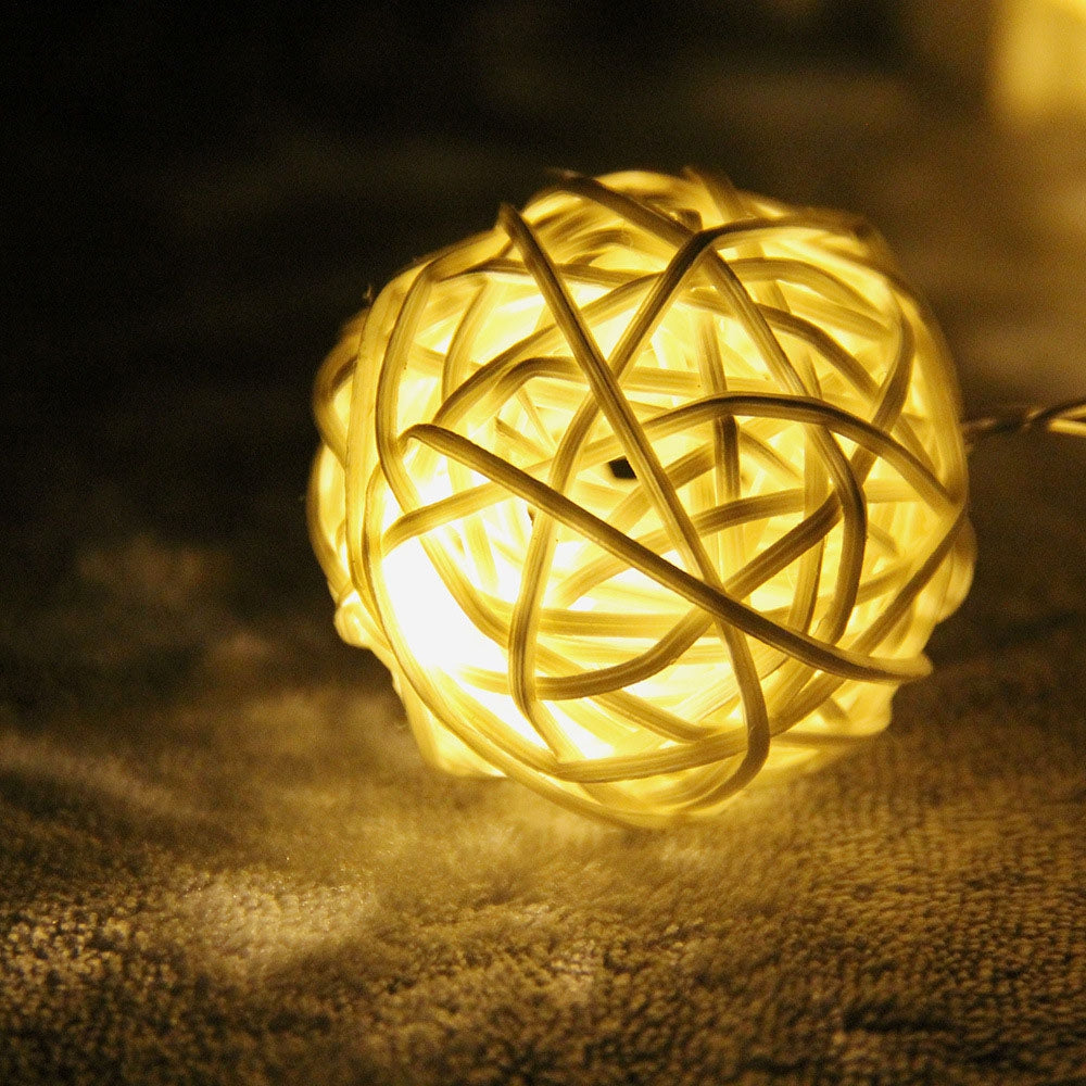 BRELONG LED rattan ball light string decorative light 10LED