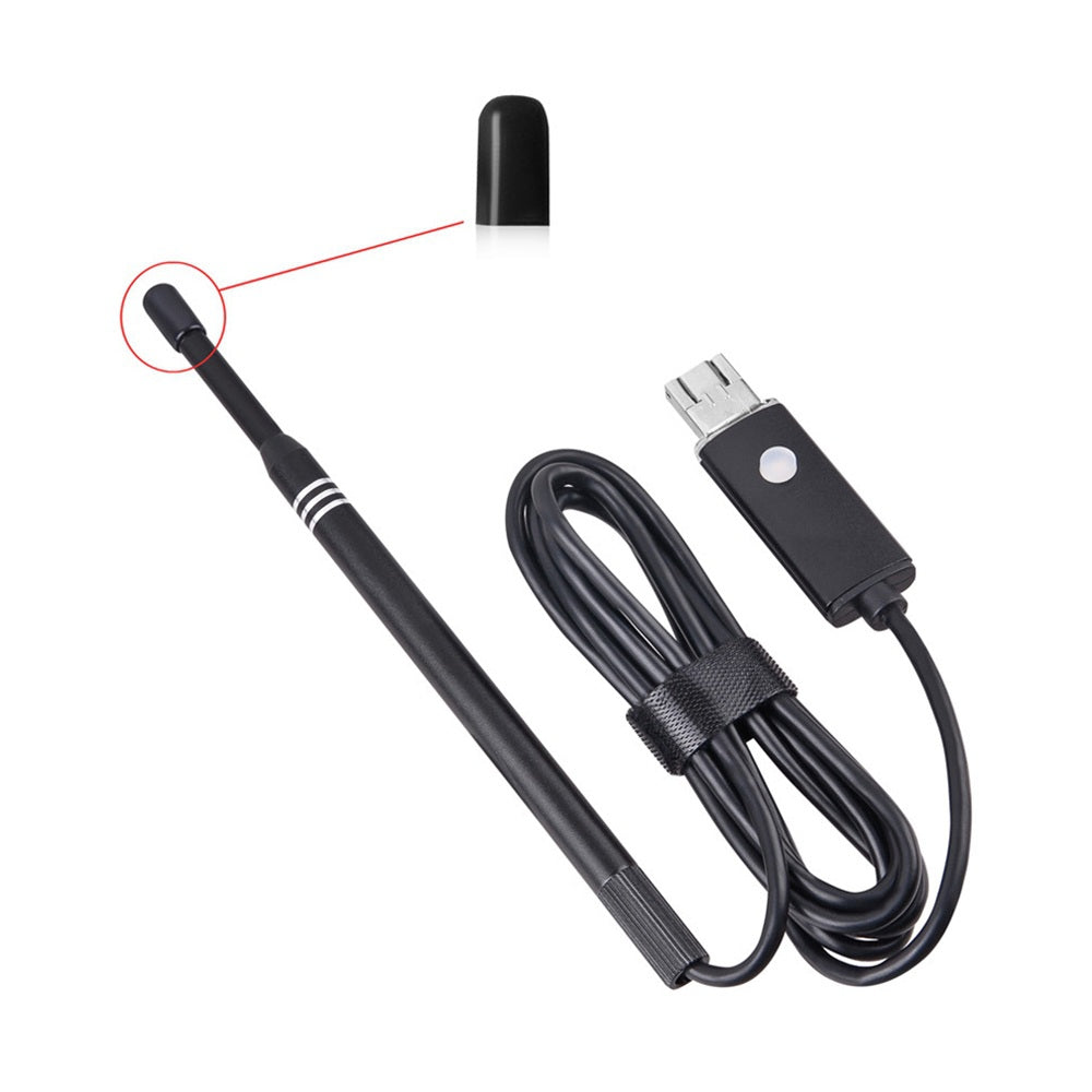 2-IN-1 5.5MM Endoscope Cleaning USB Visual Ear Spoon Earpick Otoscope Borescope Mini Camera Andr...