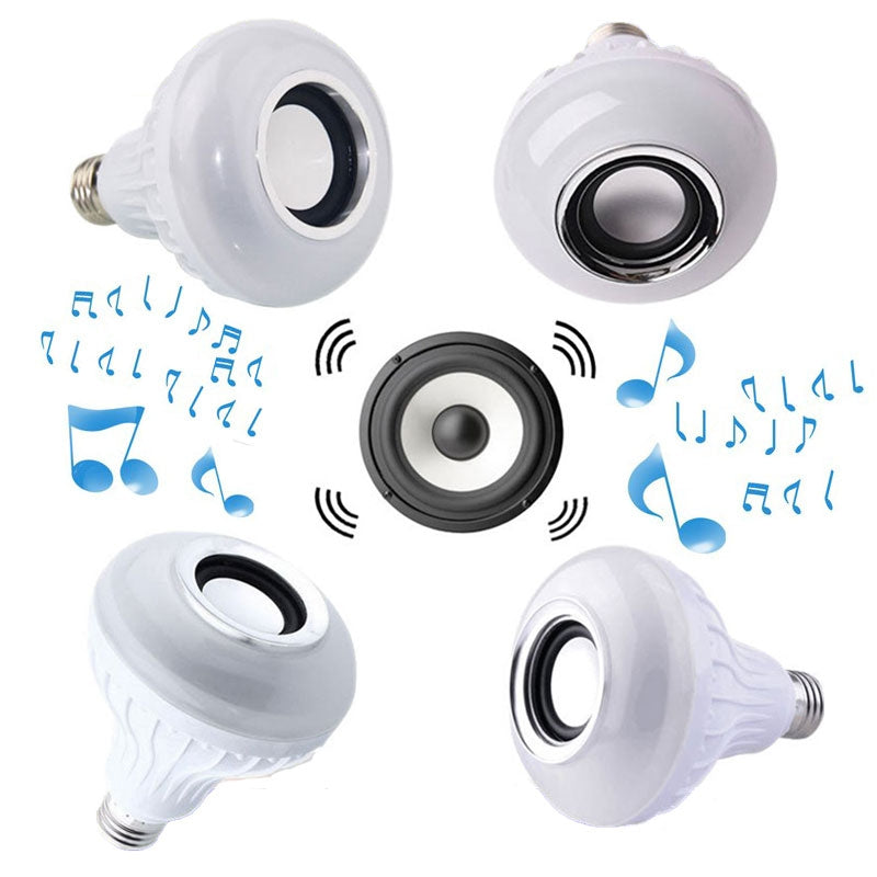 1PC 4 Generations Smart Bluetooth 4.0 Music Speaker Lamp LED Bulb E27 Intelligent Light Holiday ...