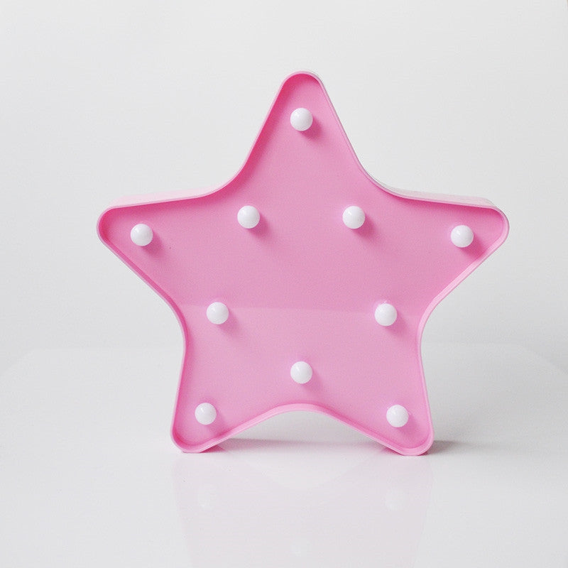 Decorative Light Lovely Star Shape Night Lamp Children Gift