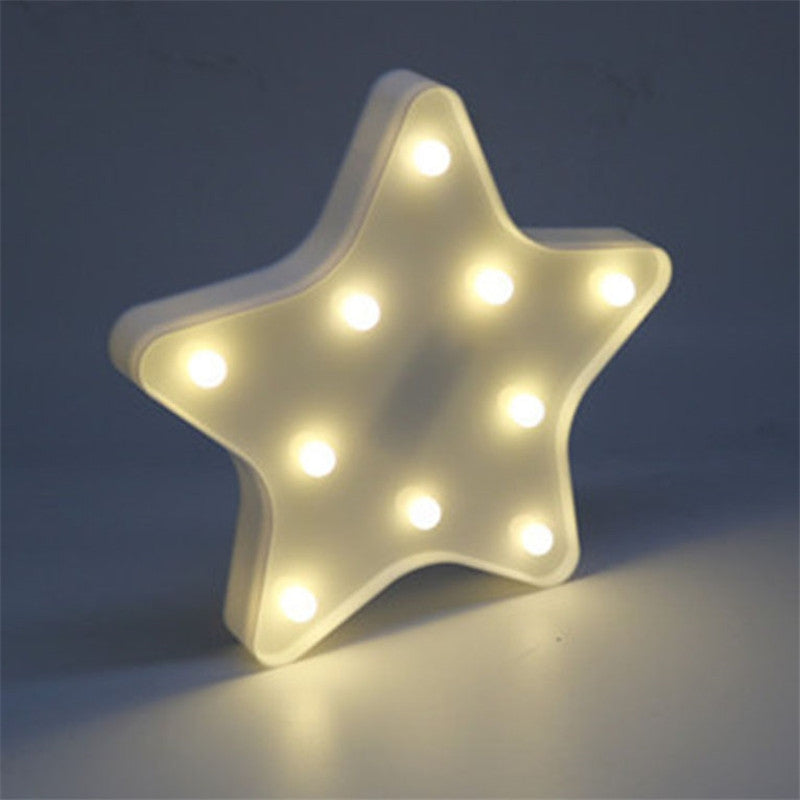Decorative Light Lovely Star Shape Night Lamp Children Gift