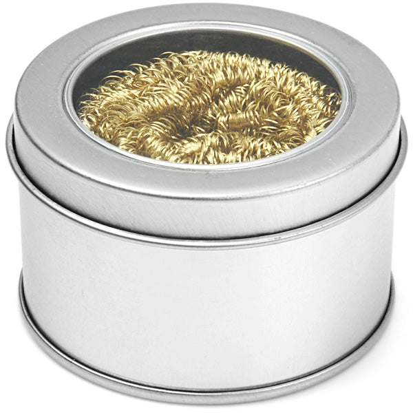 Copper Wire Cleaning Scrubber Cleaning Ball with Metal Holding Box for Soldering Iron Tip