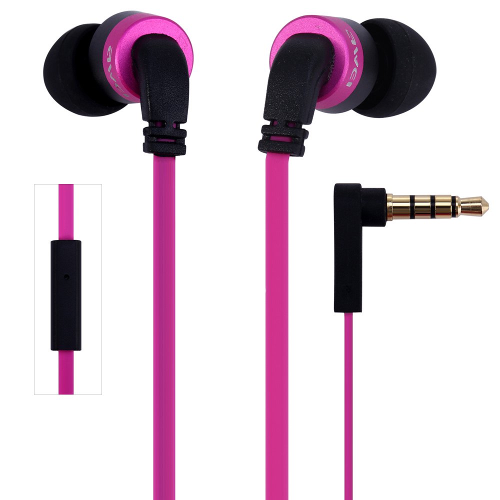 Awei ES - 13i Noise Isolation In-ear Earphone with 1.2m Cable Mic for Smartphone Tablet PC